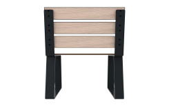 FAUTEUIL EXTERIEUR KIMI  ESPACE PUBLIC COLLECTIVITÉ
MOBILIER URBAIN DESIGN EN ACIER ET BOIS COMPACT FABRICATION FRANÇAIS