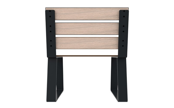 FAUTEUIL EXTERIEUR KIMI  ESPACE PUBLIC COLLECTIVITÉ
MOBILIER URBAIN DESIGN EN ACIER ET BOIS COMPACT FABRICATION FRANÇAIS