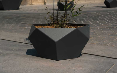 JARDINIÈRE DESIGN ET MODERNE EN ACIER ROBUS
POT DE FLEUR EN ACIER MICROCUBO