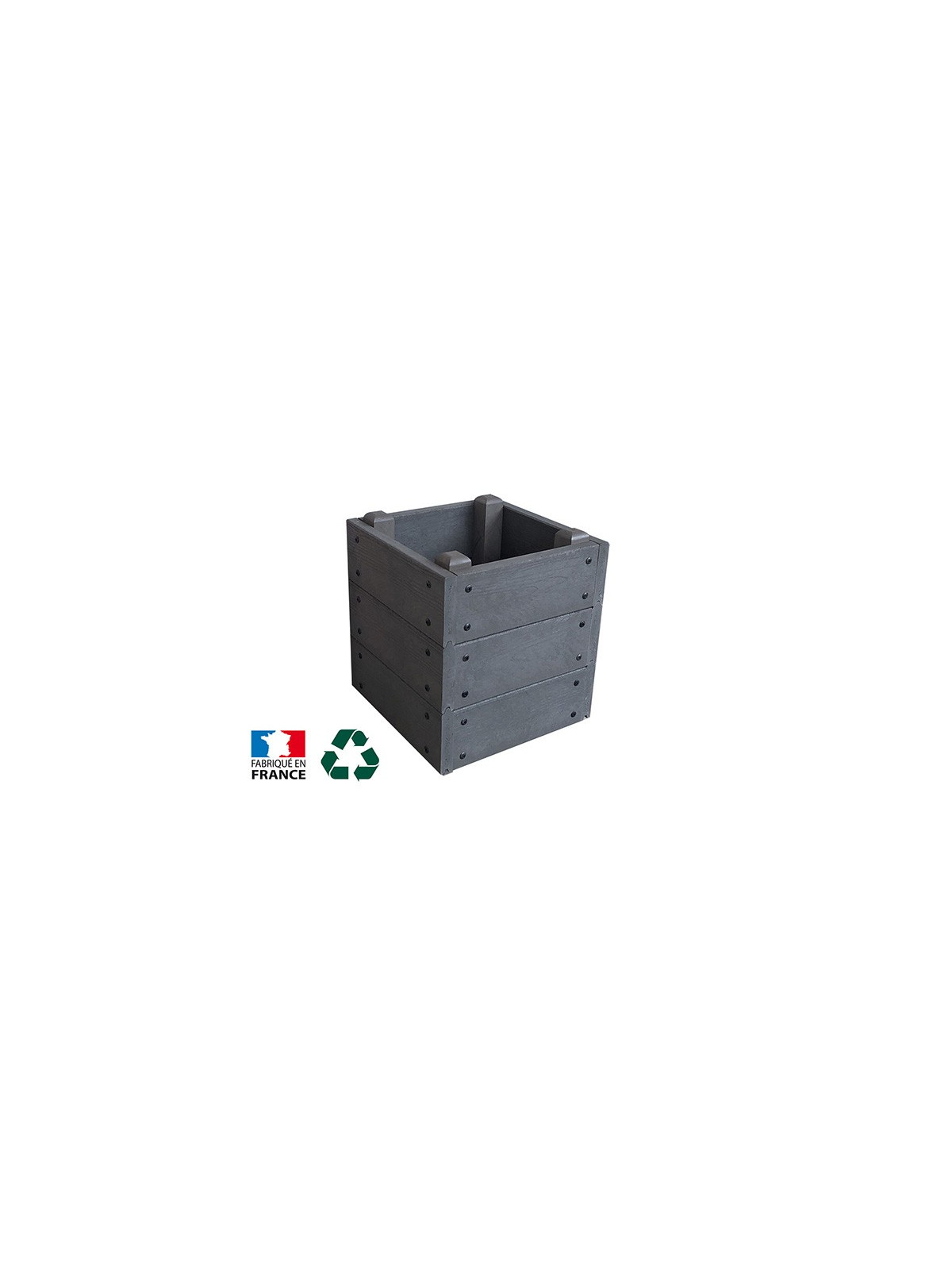 JARDINIÈRE CARRÉE PLASTIQUE RECYCLE H 400 mm
POT DE FLEUR ÉCOLOGIE POUR ESPACE EXTERIEUR
BAC A FLEUR URBAIN POUR COLLECTIVITÉ