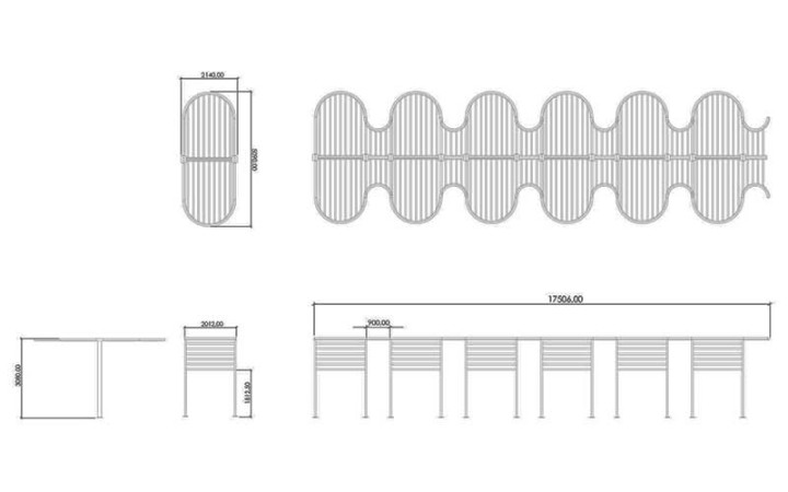 PERGOLA EXTERIEUR MODERNE EN ACIER ET BOIS S-LINE MICROCUBO
PERGOLA URBAIN POUR ESPACE PUBLIC