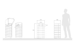 CORBEILLE DE TRI EN ACIER WAVE AVEC COUVERCLE
POUBELLE URBAINE DE VILLE MICROCUBO
COLLECTEUR DE DÉCHET POUR COLLECTIVITÉ