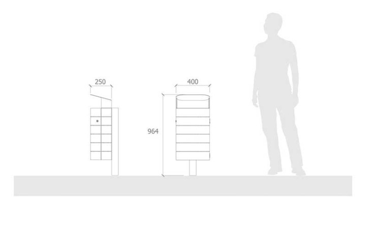 POUBELLE EN ACIER 60 L OBENTO POUR ESPACE URBAIN
CORBEILLE DESIGN EN ACIER OBENTO MICROCUBO