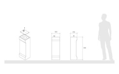 FONTAINE A EAU CARRÉE PARQUE
FONTAINE EXTÉRIEURE PUBLIQUE MICROCUBO EXCLUSIVITÉ CELONA