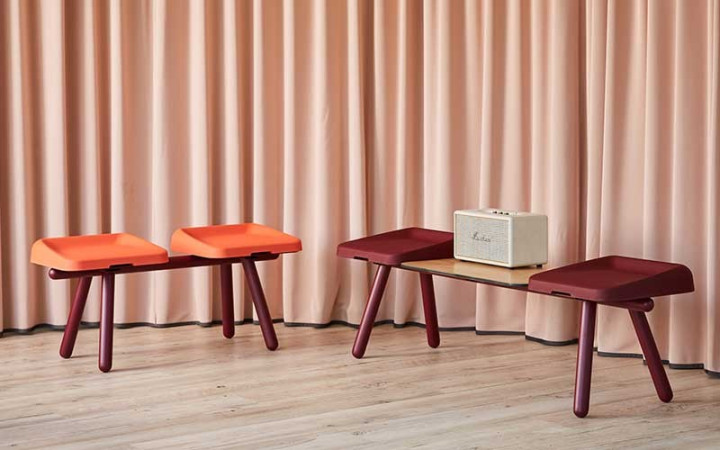 BANC 2 PLACES MODERNE POUR INTÉRIEUR EXTERIEUR ÉCOLE OU SALLE D'ATTENTE
MOBILIER D'ARCHITECTE DESIGN POUR AMÉNAGEMENT MODERNE