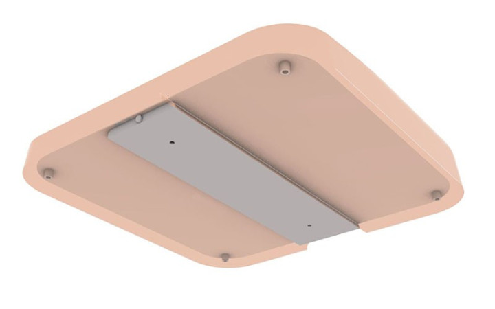 Plaque en métal de fixation pour SAREK SLIM, Fixation support béton