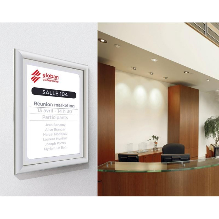 LOT DE 5 CADRES ECO CLIC FIXATION MURALE