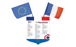 LOT ECUSSON + 2 DRAPEAUX - MODELE A