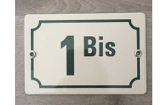 NUMÉRO DE RUE ÉMAIL PLAT