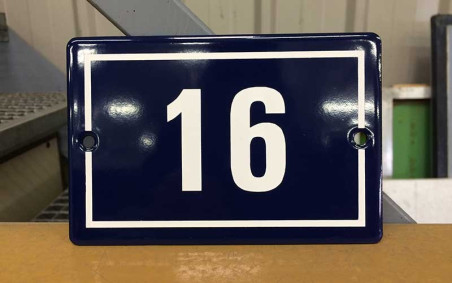 NUMÉRO DE RUE ÉMAIL PLAT