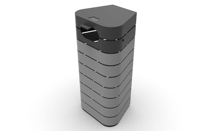 POUBELLE EXTERIEURE PUBLIQUE WAVE AVEC COUVERCLE ET CENDRIER MICROCUBO
POUBELLE DE VILLE POUR COLLECTIVITÉ