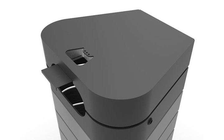 POUBELLE EXTERIEURE PUBLIQUE WAVE AVEC COUVERCLE ET CENDRIER MICROCUBO
POUBELLE DE VILLE POUR COLLECTIVITÉ