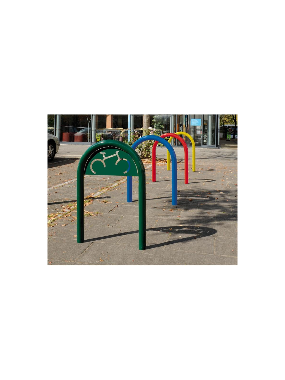 APPUI CYCLES KIO PEINT AVEC SIGNALETIQUE VELO A SCELLER
ARCEAU DE STATIONNEMENT RANGEMENT POUR VÉLO