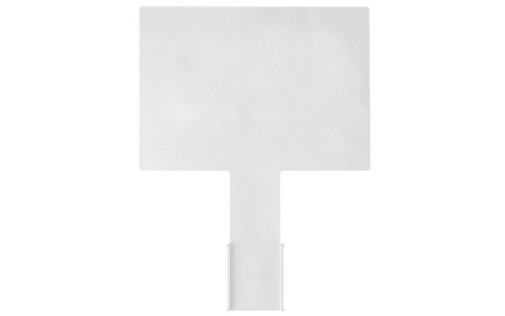 OPTION PLAQUE DE SIGNALETIQUE EN ACIER POUR TRI SÉLECTIF DE DÉCHETS CORBEILLE DALLAS