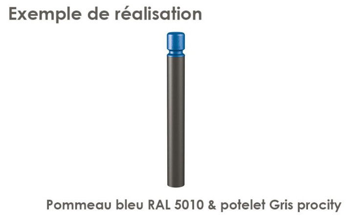 POTELET DE PROTECTION AGGLO BICOLORE POUR SÉCURITÉ ET PROTECTION ESPACE PUBLIC