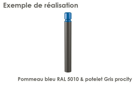 POTELET DE PROTECTION AGGLO BICOLORE POUR SÉCURITÉ ET PROTECTION ESPACE PUBLIC