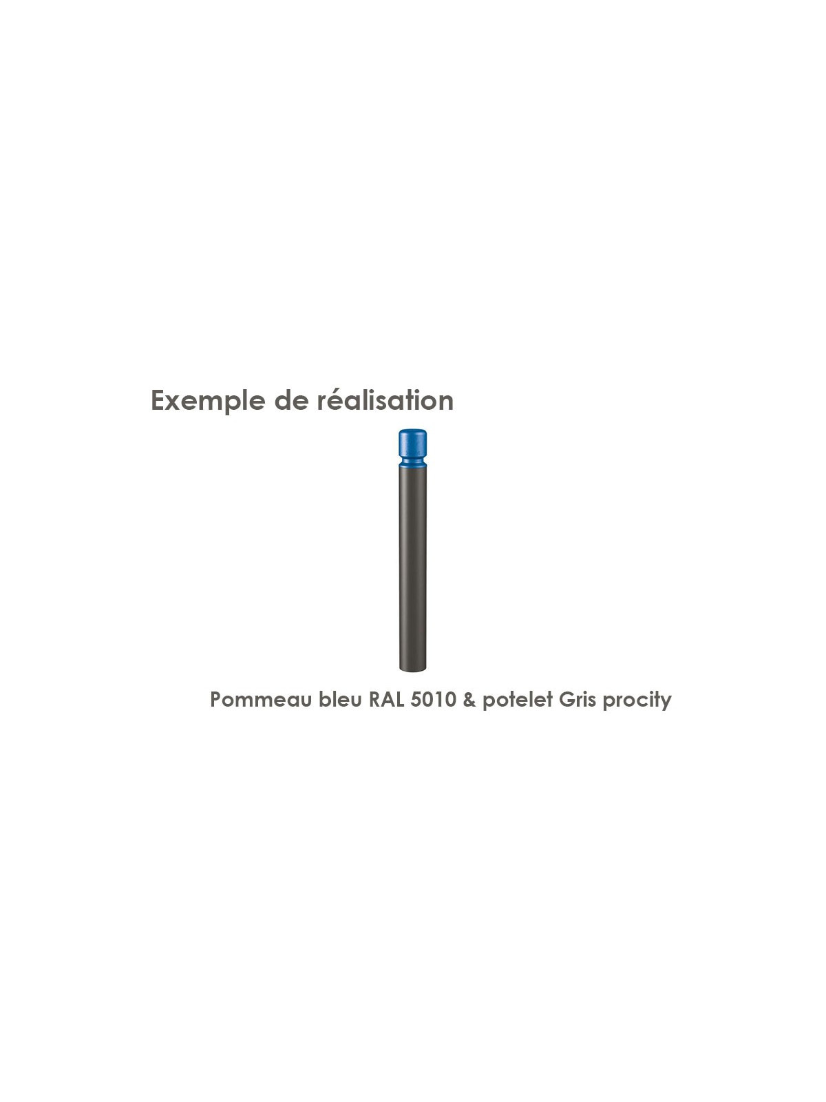 POTELET DE PROTECTION AGGLO BICOLORE POUR SÉCURITÉ ET PROTECTION ESPACE PUBLIC