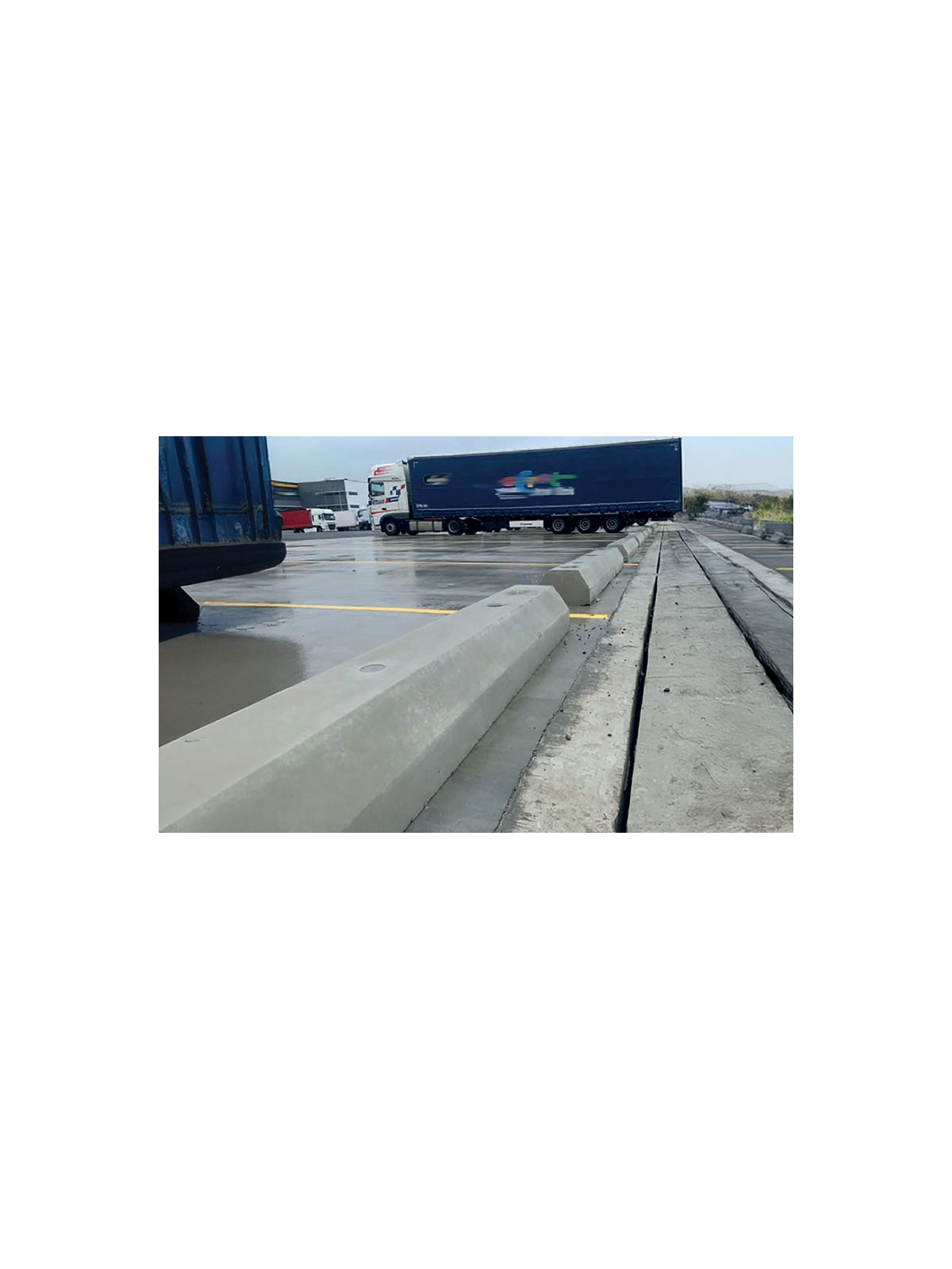 BUTOIR DE STATIONNEMENT BETON VEHICULES POIDS LOURDS