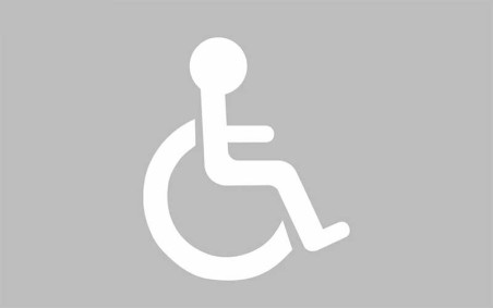 LOT DE 5 LOGOS HANDICAPE MARQUAGE PREFABRIQUE RETROREFLECHISSANT