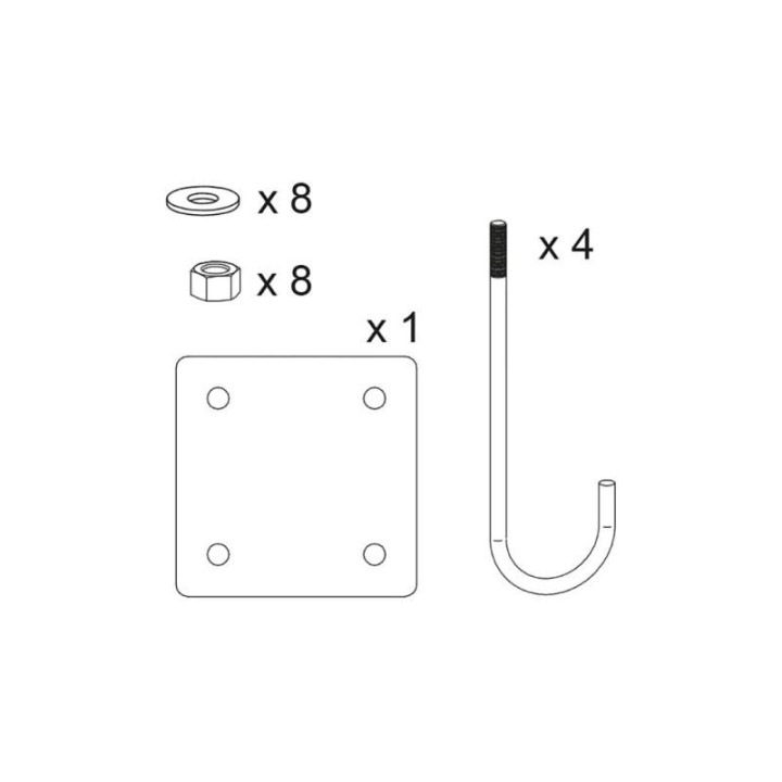 KIT DE POSE POUR BARRIERE TOURNANTE