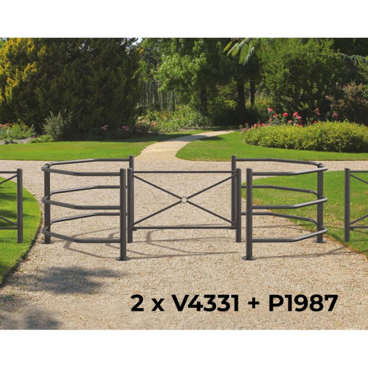 BARRIÈRE SÉLECTIVE DE PROTECTION FIXE ACIER PEINT POUR ESPACE URBAIN PUBLIC
BARRIÈRE FIXE DE SÉCURITÉ POUR LA COLLECTIVITÉ