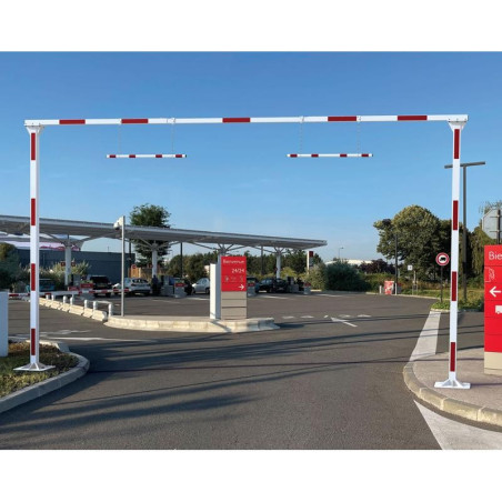 PORTIQUE DE PROTECTION URBAIN PARKING PUBLIC HAUTEUR FIXE 4.5 M
PORTIQUE DE SÉCURITÉ LIMITEUR DE HAUTEUR