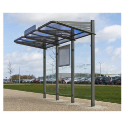 ABRI BUS EXTERIEUR MODERNE POUR VILLE ET COLLECTIVITÉ
STATION DE BUS LANO 3000 mm AVEC VITRES