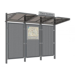 STATION DE BUS EXTÉRIEUR LANO AVEC BARDAGE EN ACIER RENFORCÉ
ABRI BUS URBAIN POUR VILLE ET COLLECTIVITÉ