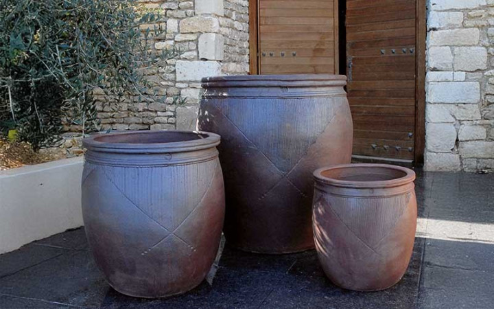 LOT DE 3 JARRES TAOZA