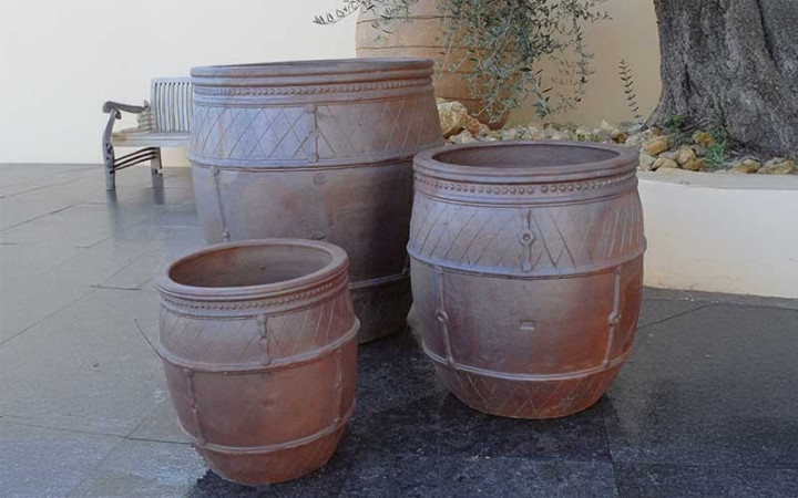 LOT DE 3 JARRES MEAS