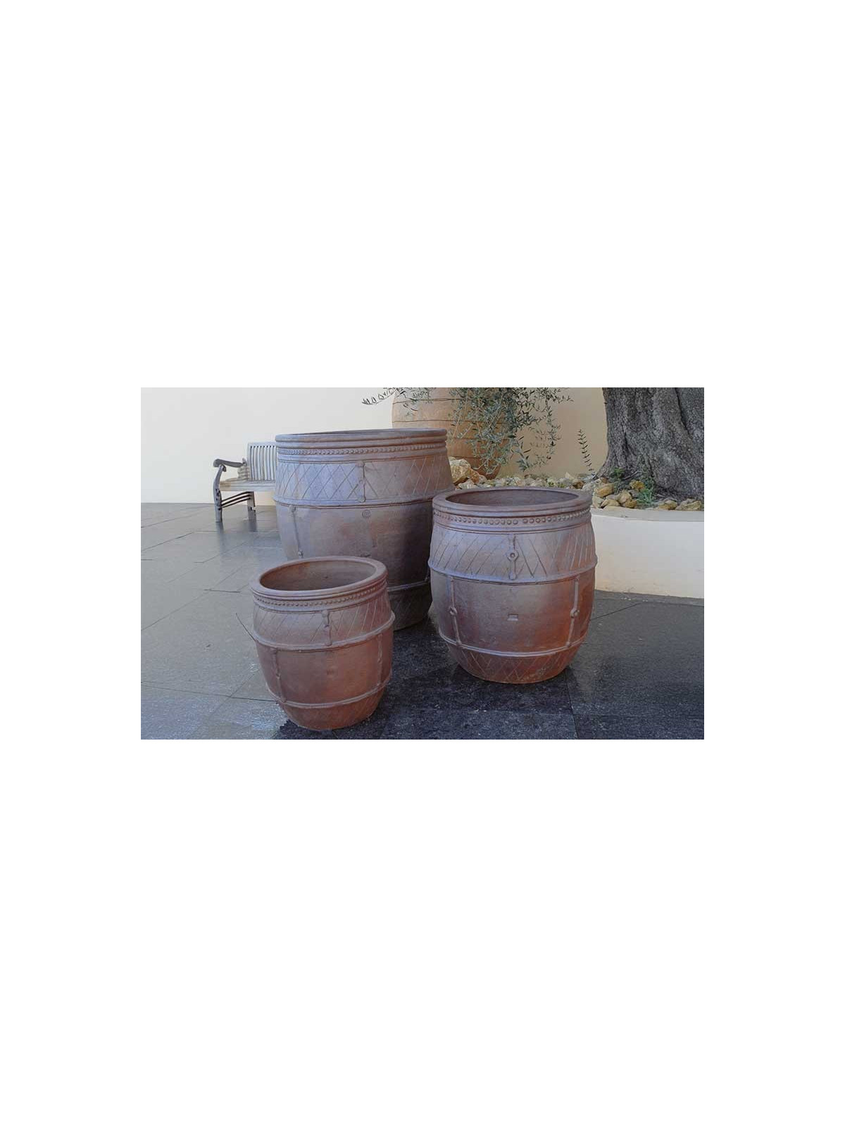 LOT DE 3 JARRES MEAS