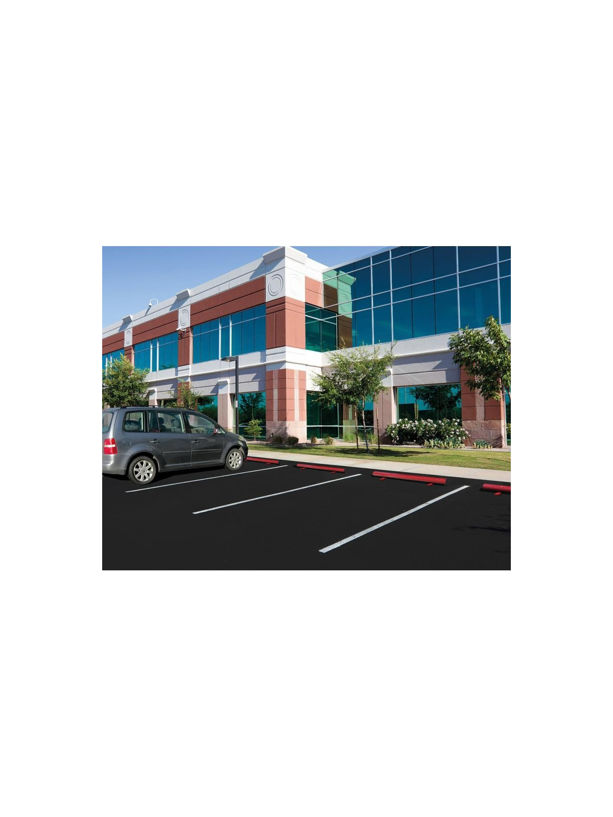 BUTÉE DE PARKING ACIER PEINT
ÉQUIPEMENT DE SÉCURITÉ POUR PARKING 
AMENAGEMENT EXTÉRIEUR DE PROTECTION