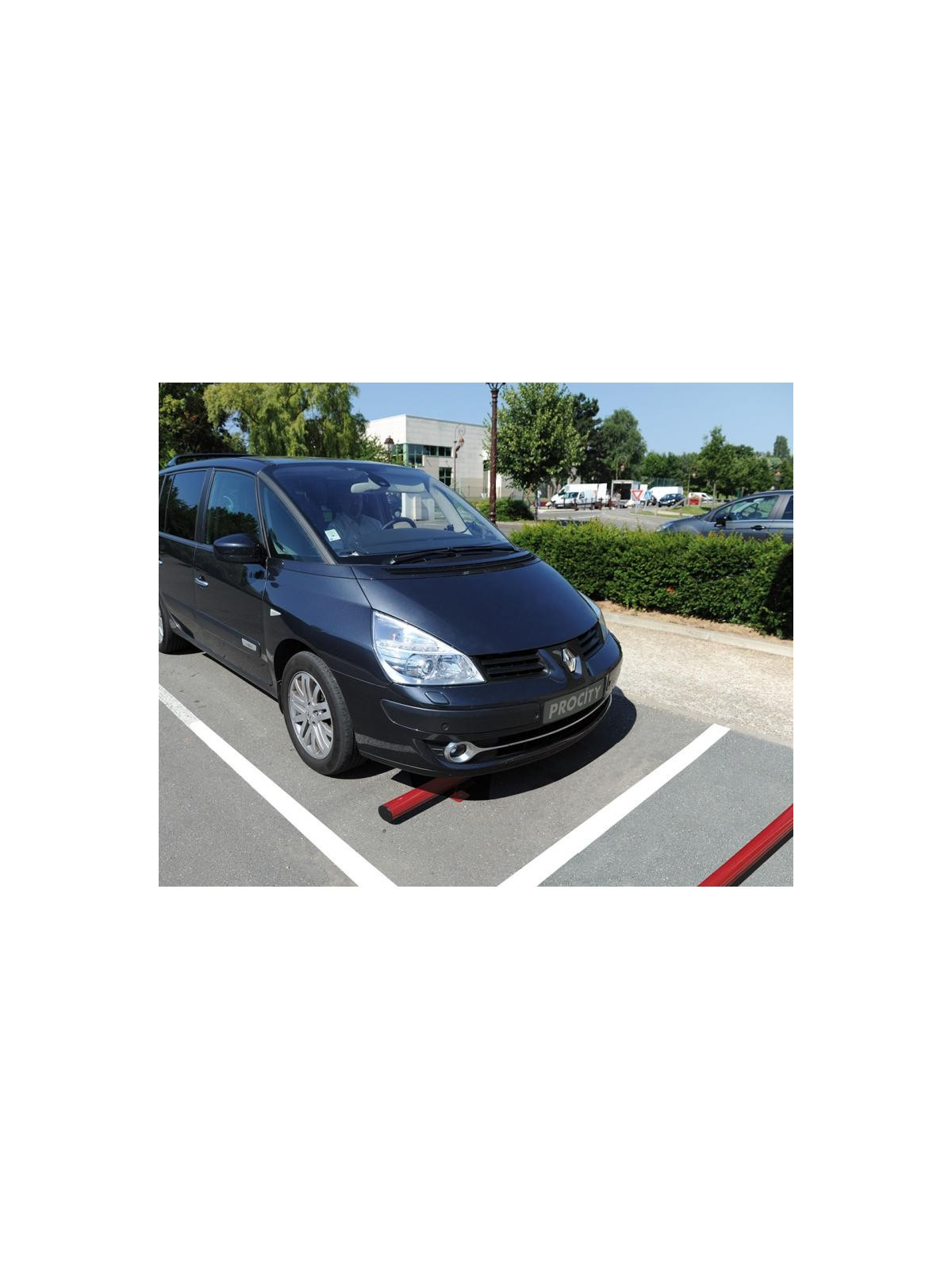 BUTÉE DE PARKING ACIER PEINT
ÉQUIPEMENT DE SÉCURITÉ POUR PARKING 
AMENAGEMENT EXTÉRIEUR DE PROTECTION