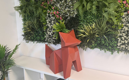 STATUE ORIGAMI RENARD ART CONTEMPORAIN STATUE ELEGANTE