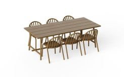 LOT DE 2 FAUTEUILS EXTÉRIEURS FRED MODERNE POUR ESPACE DÉTENTE
CHAISE AVEC ACCOUDOIRS GAMME DE MOBILIER DE JARDIN DESIGN