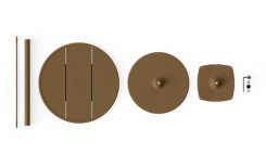 TABLE BISTRO RONDE FRED EN ALUMINIUM Ø60 mm
TABLE DE JARDIN DESIGN POUR TERRASSE OU BORD DE PISCINE