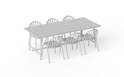 TABLE DE PIQUE NIQUE RECTANGULAIRE DESIGN FRED POUR JARDIN ET TERRASSE
TABLE MODERNE PLIANTE EN ALUMINIUM