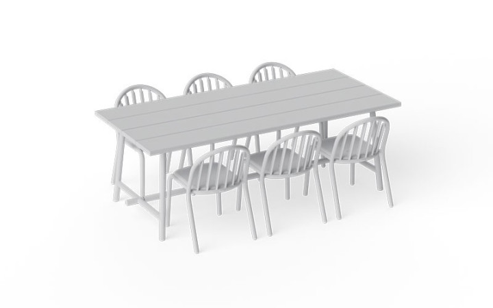 TABLE DE PIQUE NIQUE RECTANGULAIRE DESIGN FRED POUR JARDIN ET TERRASSE
TABLE MODERNE PLIANTE EN ALUMINIUM