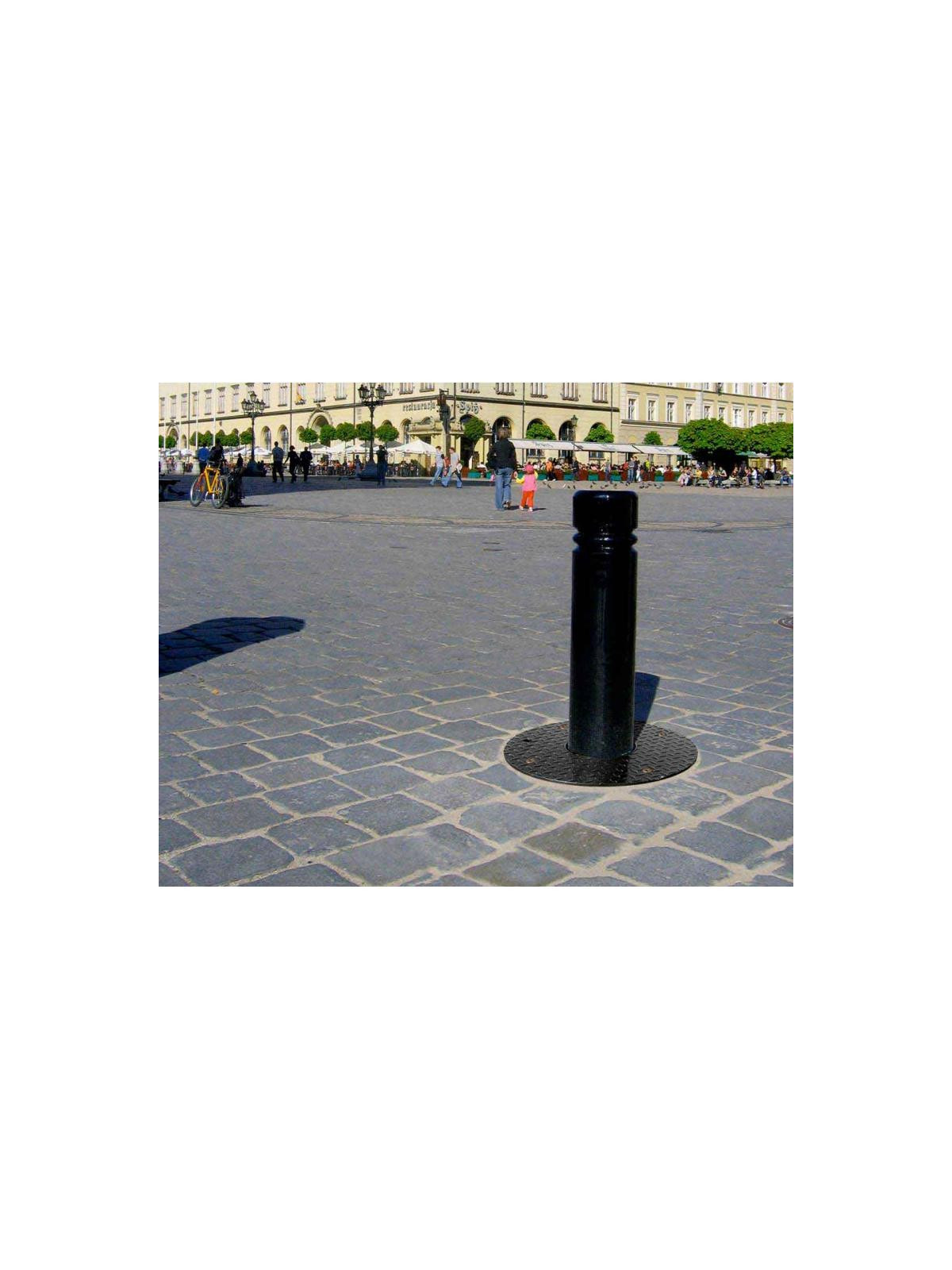 BORNE RÉTRACTABLE EN ACIER POMMEAU CITY MAIRIE ET VILLE
BORNE DE PROTECTION POUR CENTRE VILLE ET ZONE PIÉTONNE Ø160 mm