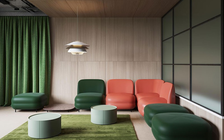 FAUTEUIL ANGLE AVEC DOSSIER VISTAS MODERNE