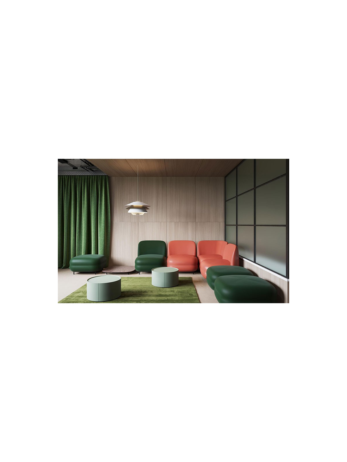 FAUTEUIL ANGLE AVEC DOSSIER VISTAS MODERNE