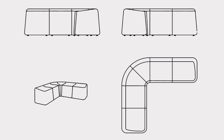 PACK N°1 SAREK - ASSISE DESIGN ÉCOLOGIQUE ET MODULAIRE POUR ESPACE D'ACCUEIL INTÉRIEUR EXTÉRIEUR
