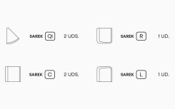 PACK N°1 SAREK - ASSISE DESIGN ÉCOLOGIQUE ET MODULAIRE POUR ESPACE D'ACCUEIL INTÉRIEUR EXTÉRIEUR