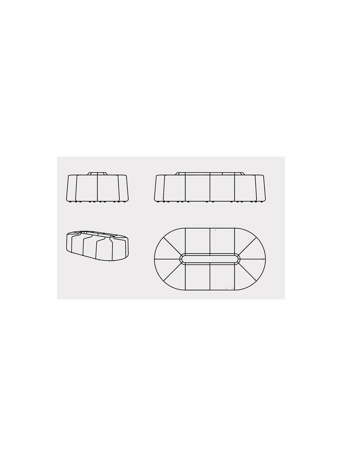 PACK N°2 SAREK - ASSISE OVALE CONVIVIALE DESIGN MODERNE POUR AÉROPORT, MUSÉE OU CENTRE COMMERCIAL