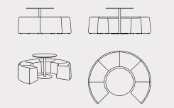PACK N°5 SAREK - ASSISE AVEC TABLE DESIGN INTÉRIEUR - 
SIÈGE MODERNE POUR HÔTEL ET RESTAURANT