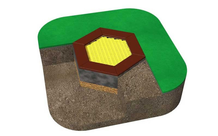 TRAMPOLINE ENTERRE HEXAGONALE JEUX EXTÉRIEUR AIRE DE JEUX
TRAMPOLINE POUR ENFANT POUR COLLECTIVITÉ