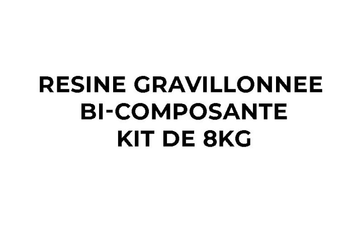 RESINE GRAVILLONNEE BI-COMPOSANTE