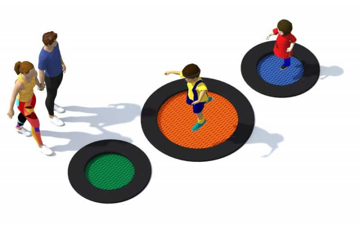 ENSEMBLE TRAMPOLINE ENTERRÉ ROND POUR ENFANT 3 MODULES
TRAMPOLINE ROND ENTERRÉ AU SOL POUR AIRE DE JEUX ESPACE PUBLIC