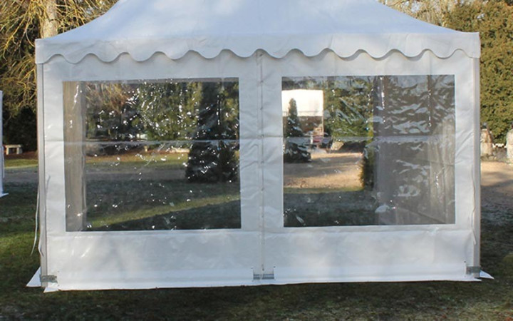 RIDEAU FENÊTRE CRISTAL POUR TENTE DE RÉCEPTION TRIGANO