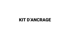 Option kit 4 tiges d'ancrage pour fixation de corbeille urbaine